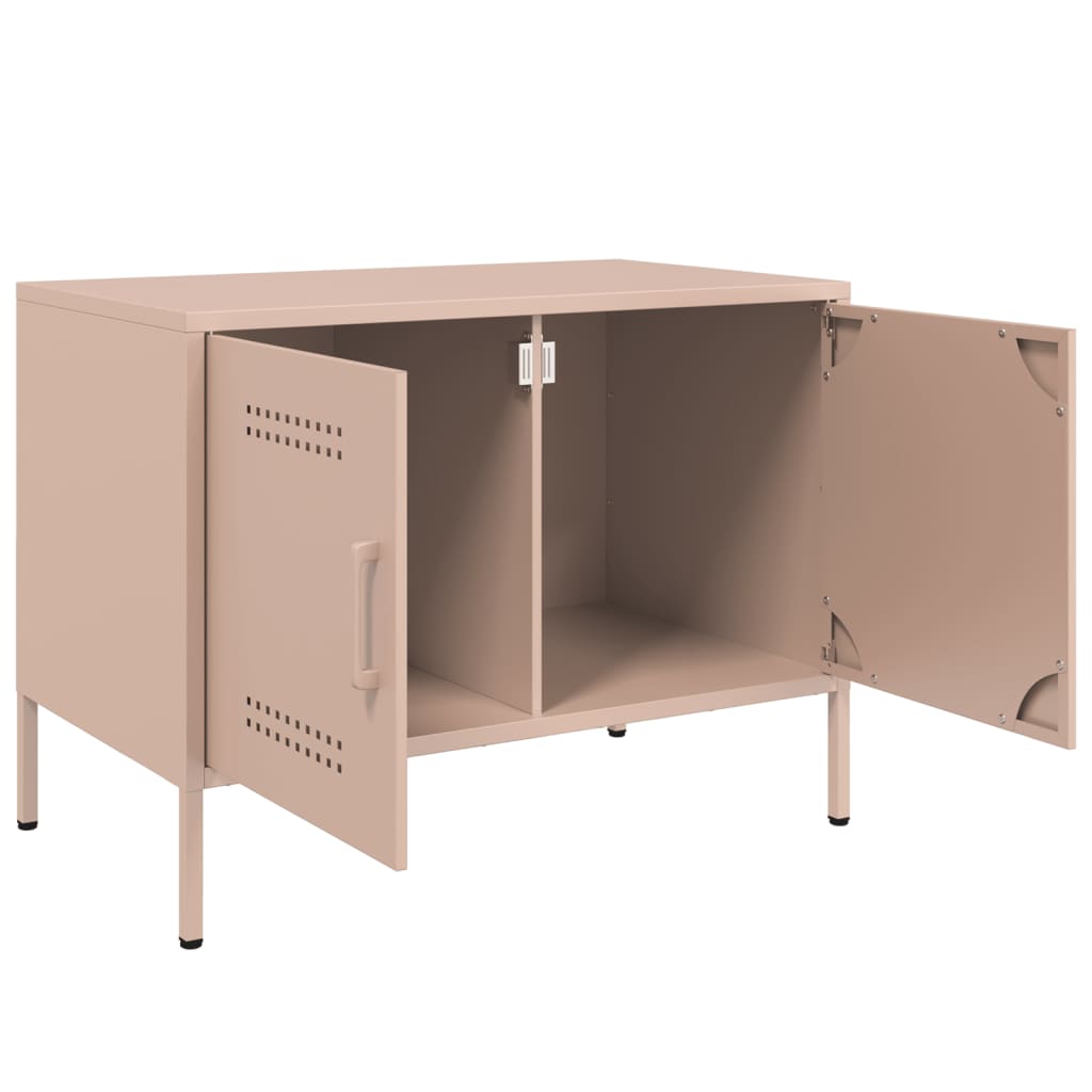 TV ormarić ružičasti 68 x 39 x 50,5 cm čelični