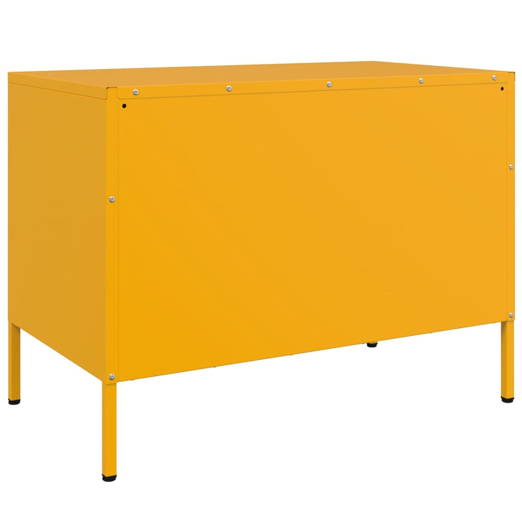 TV ormarić boja senfa 68 x 39 x 50,5 cm čelični