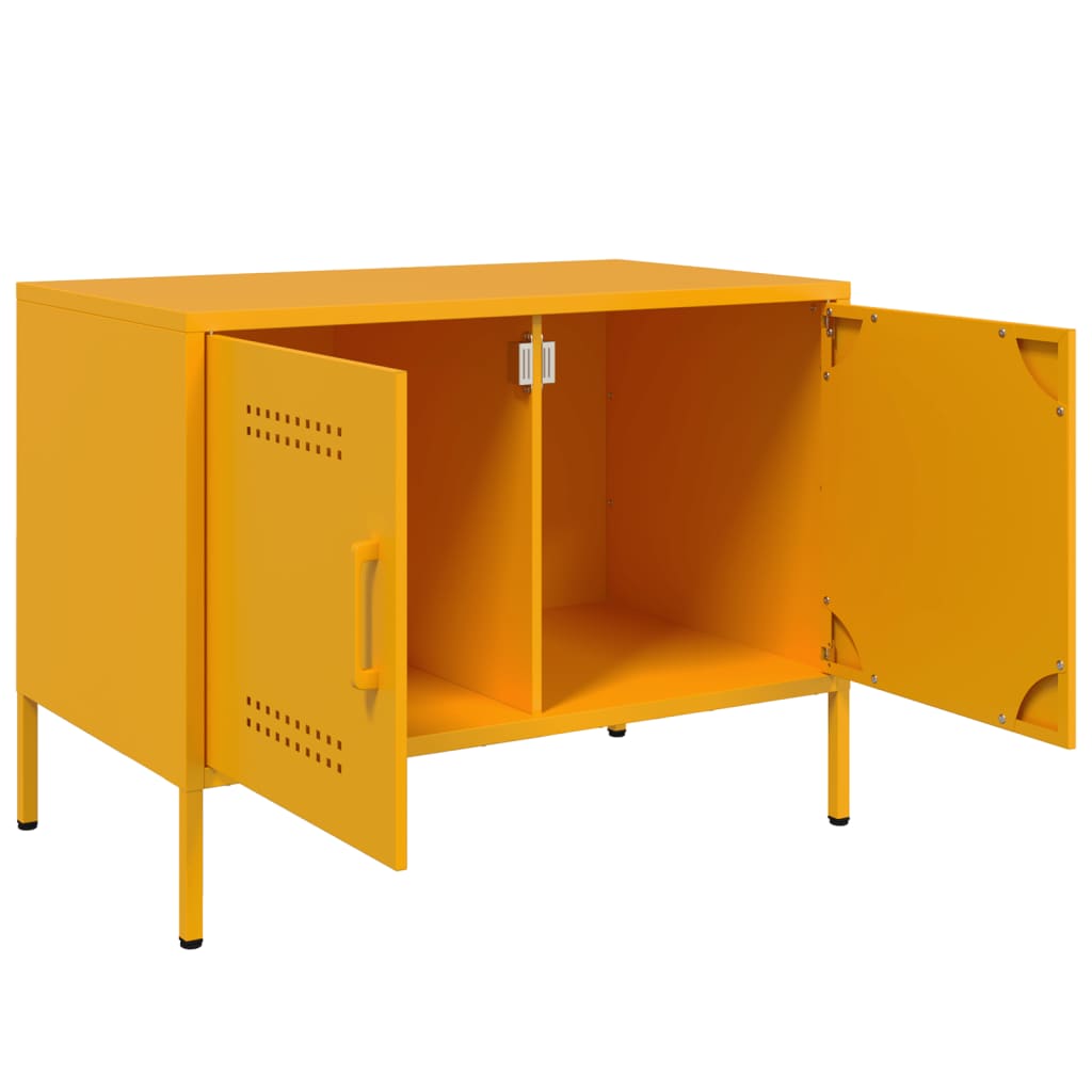 TV ormarić boja senfa 68 x 39 x 50,5 cm čelični