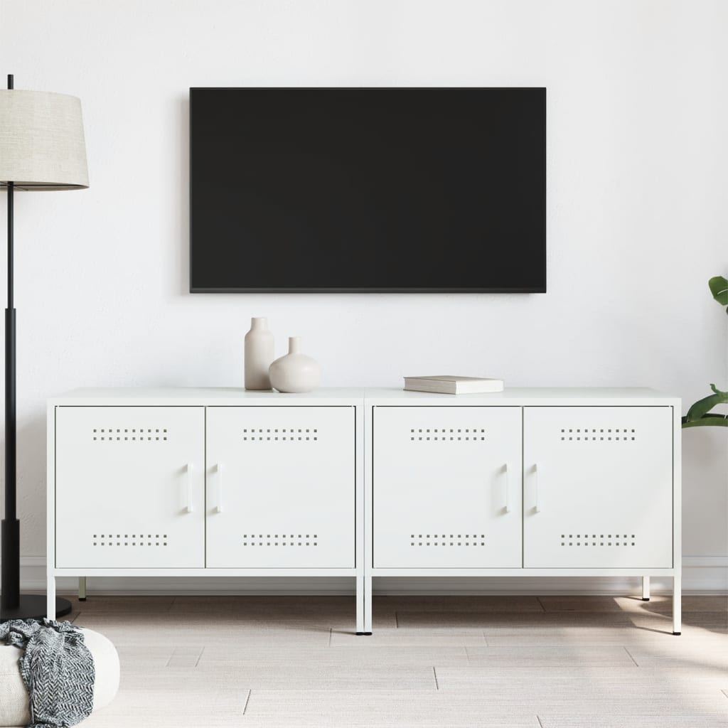 TV ormarići 2 kom bijeli 68 x 39 x 50,5 cm čelični