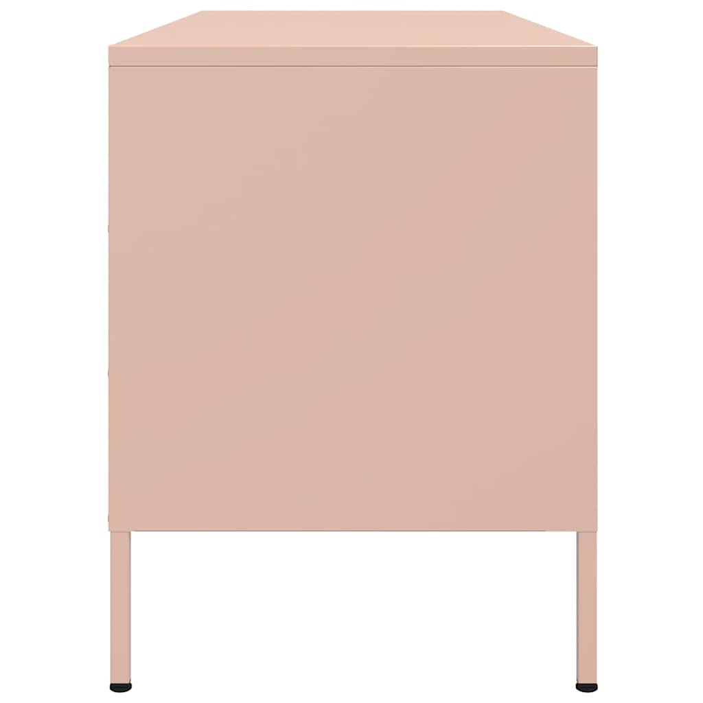 TV ormarić ružičasti 100,5 x 39 x 50,5 cm čelični