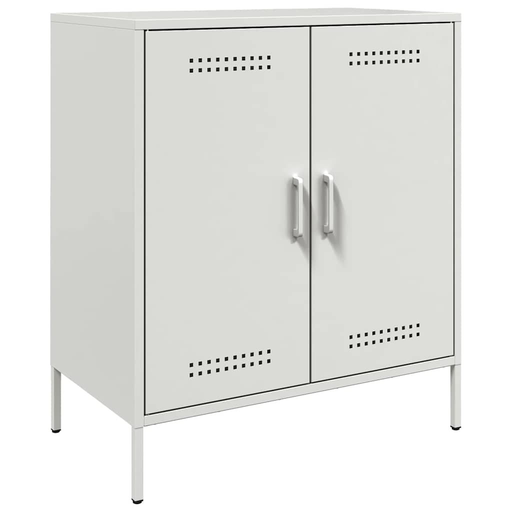 Komoda bijela 68 x 39 x 79 cm čelična