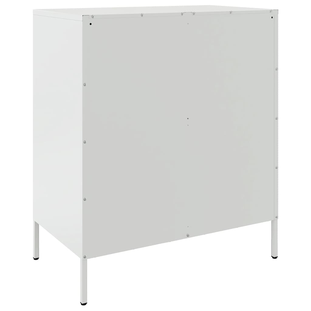 Komoda bijela 68 x 39 x 79 cm čelična