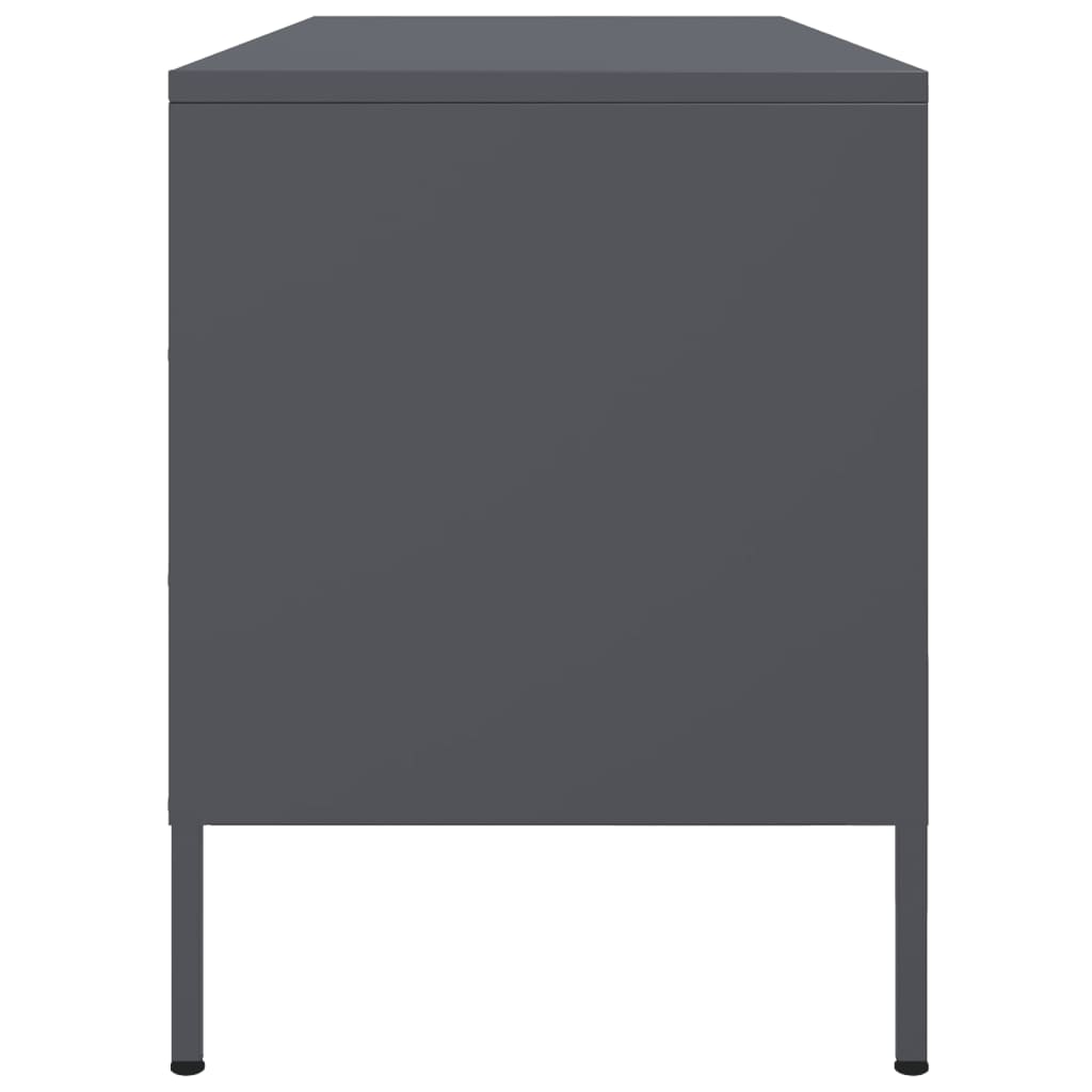 TV ormarić antracit 100,5 x 39 x 50,5 cm čelični