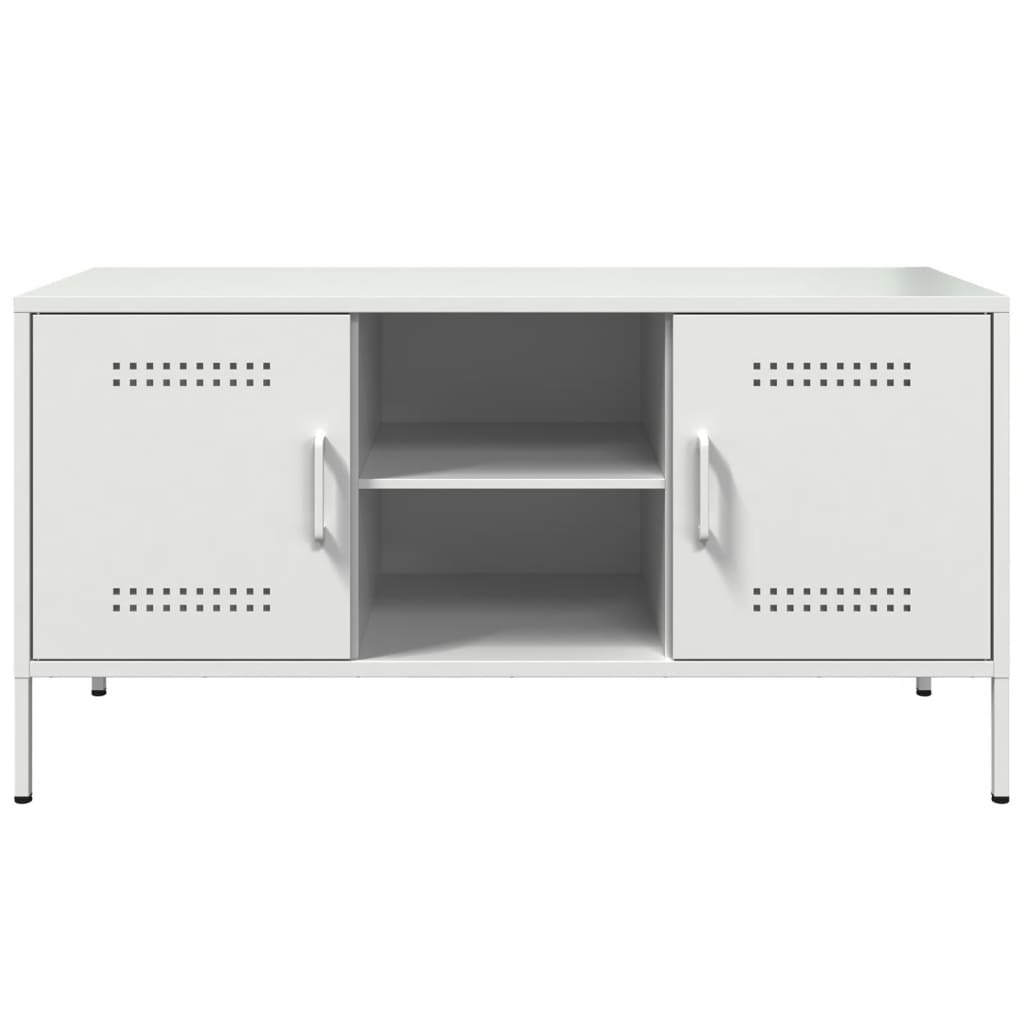 TV ormarić bijeli 100,5 x 39 x 50,5 cm čelični