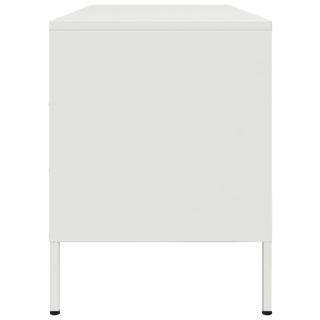 TV ormarić bijeli 100,5 x 39 x 50,5 cm čelični