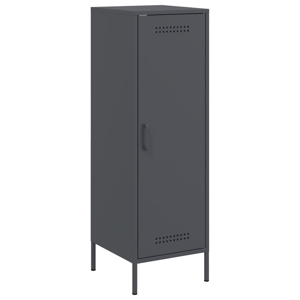 Visoka komoda antracit 36 x 39 x 113 cm čelična