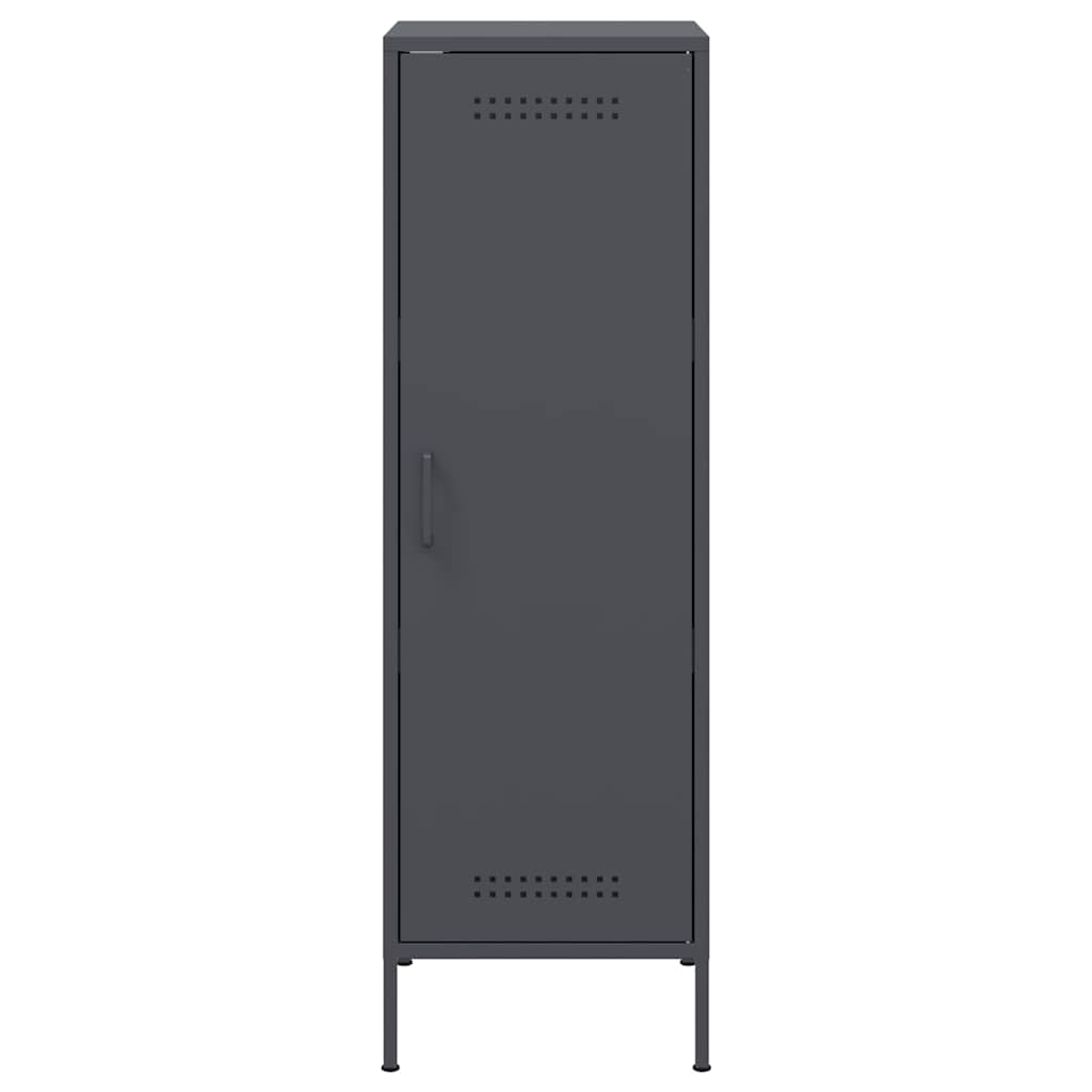 Visoka komoda antracit 36 x 39 x 113 cm čelična