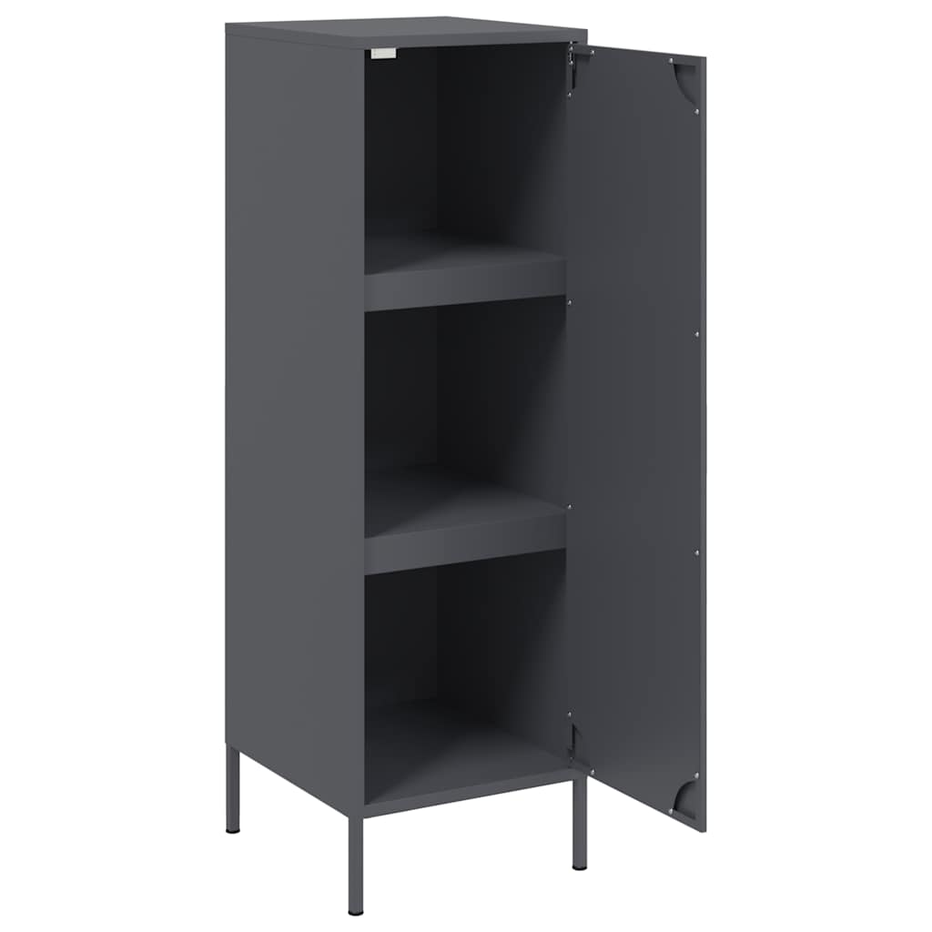Visoka komoda antracit 36 x 39 x 113 cm čelična
