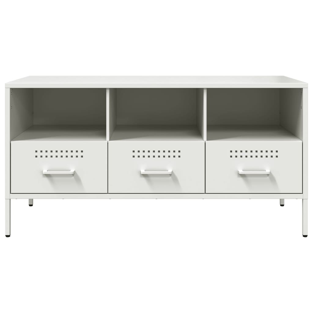 TV ormarić bijeli 100,5 x 39 x 50,5 cm čelični