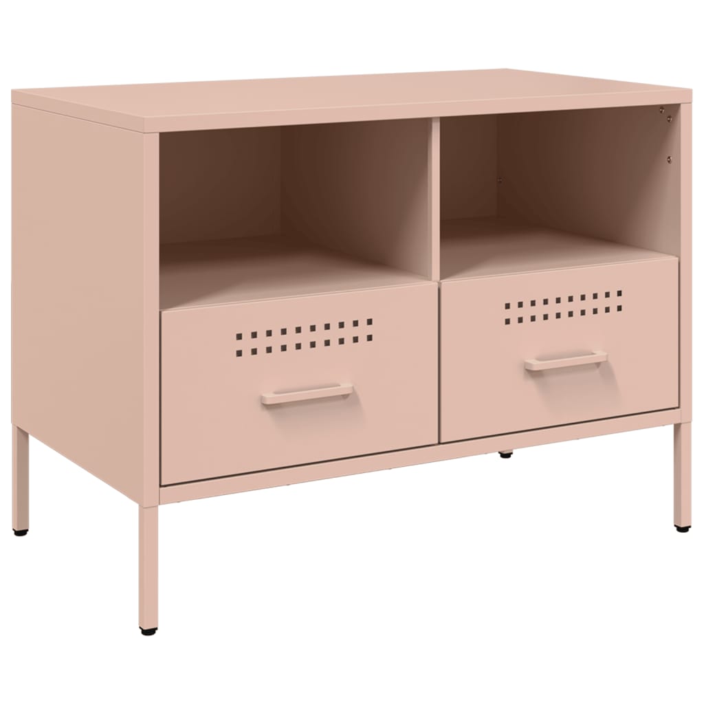 TV ormarići 2 kom ružičasti 68 x 39 x 50,5 cm čelični