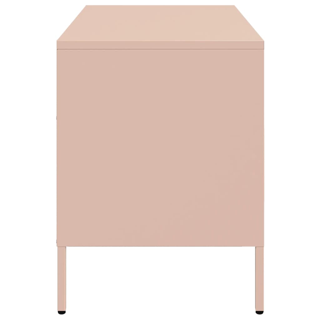 TV ormarići 2 kom ružičasti 68 x 39 x 50,5 cm čelični