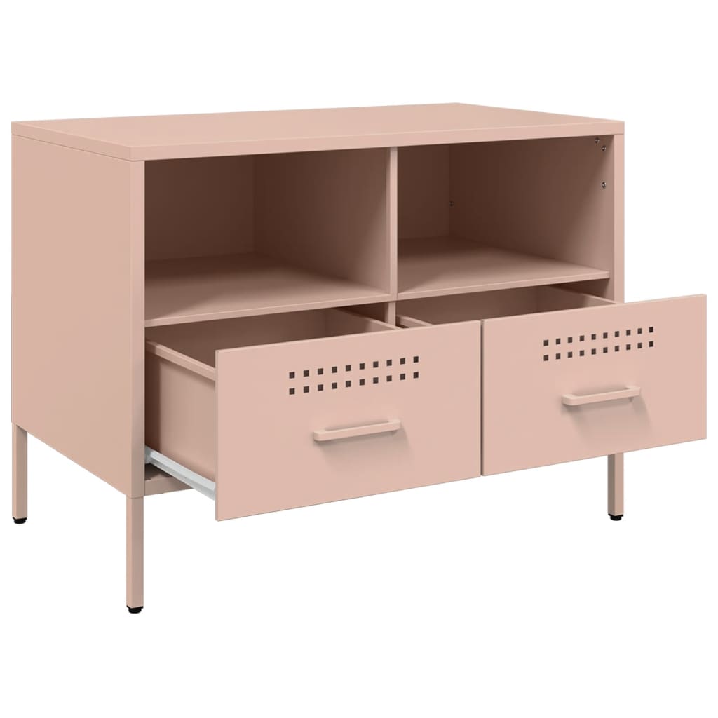 TV ormarići 2 kom ružičasti 68 x 39 x 50,5 cm čelični