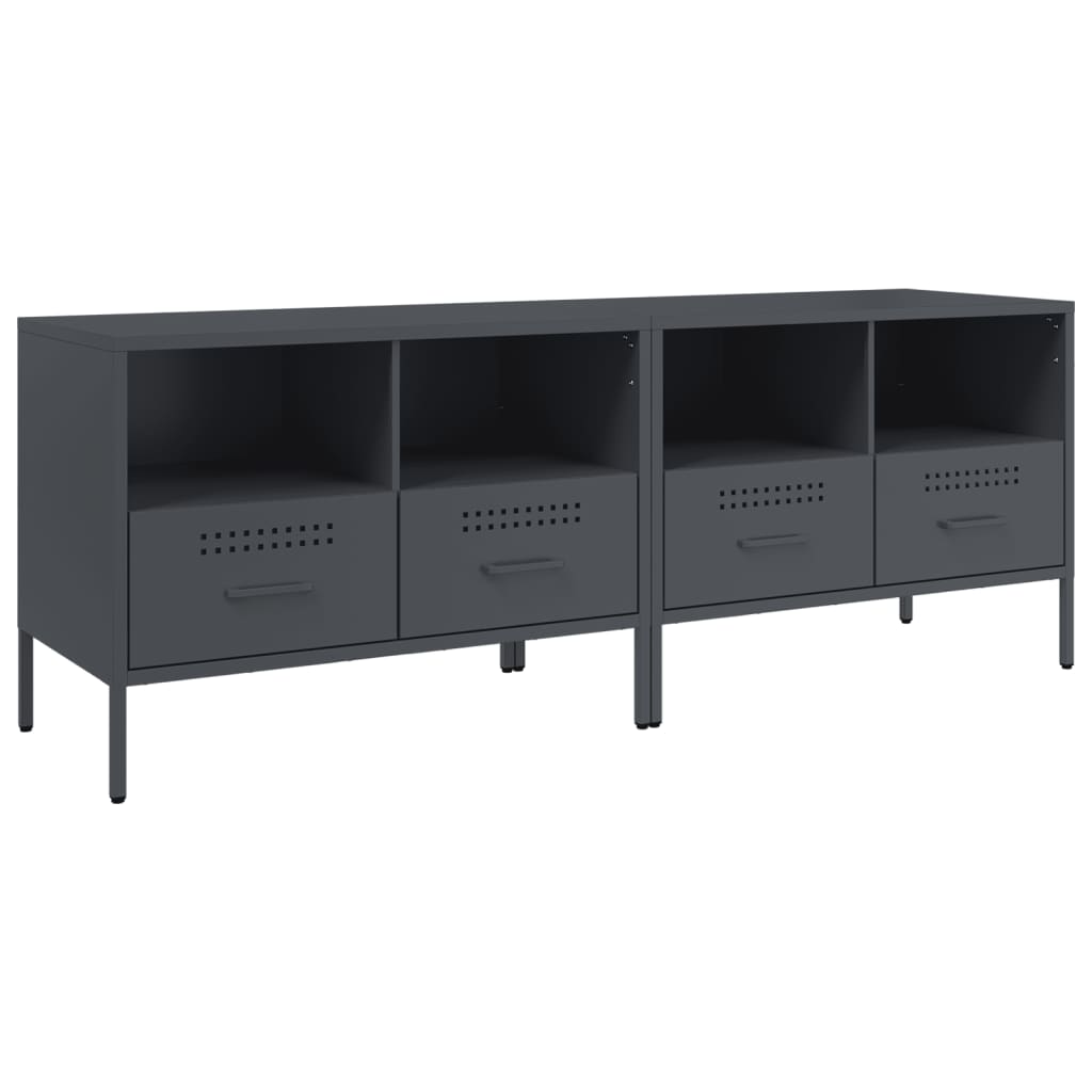 TV ormarići 2 kom antracit 68 x 39 x 50,5 cm čelični