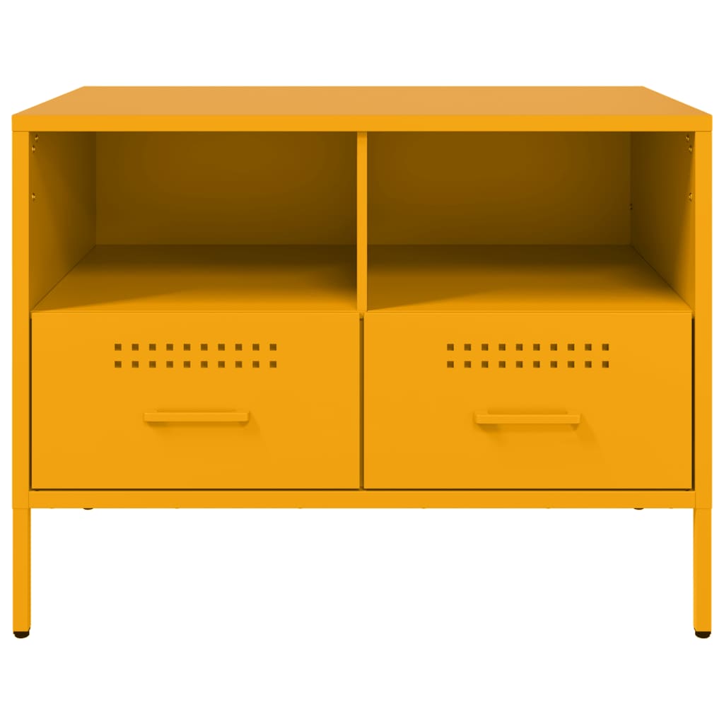 TV ormarići 2 kom boja senfa 68 x 39 x 50,5 cm čelični