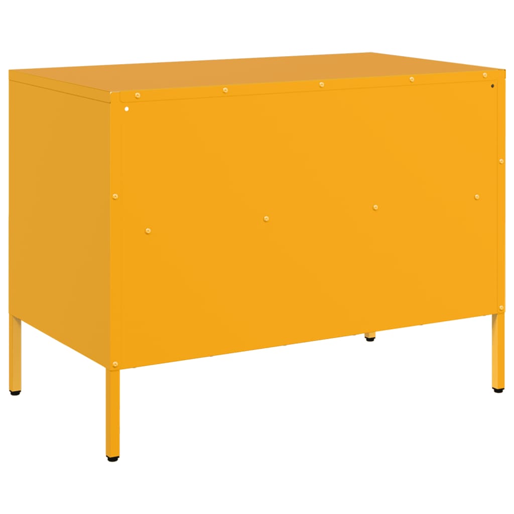 TV ormarići 2 kom boja senfa 68 x 39 x 50,5 cm čelični