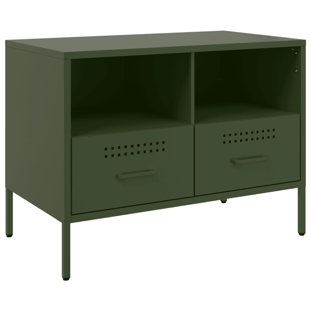 TV ormarić maslinastozeleni 68 x 39 x 50,5 cm čelični