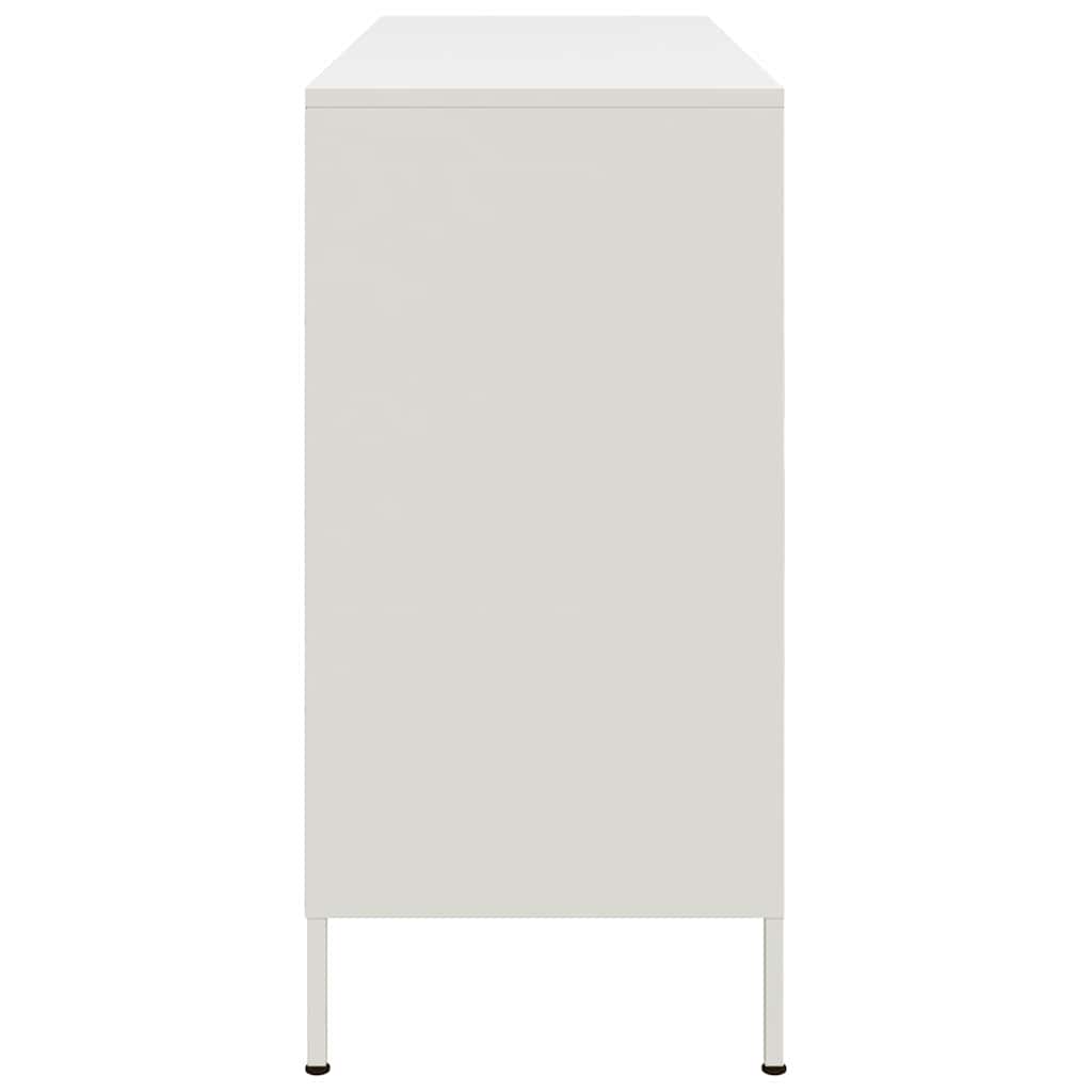 Komoda bijela 100,5 x 39 x 79 cm čelik