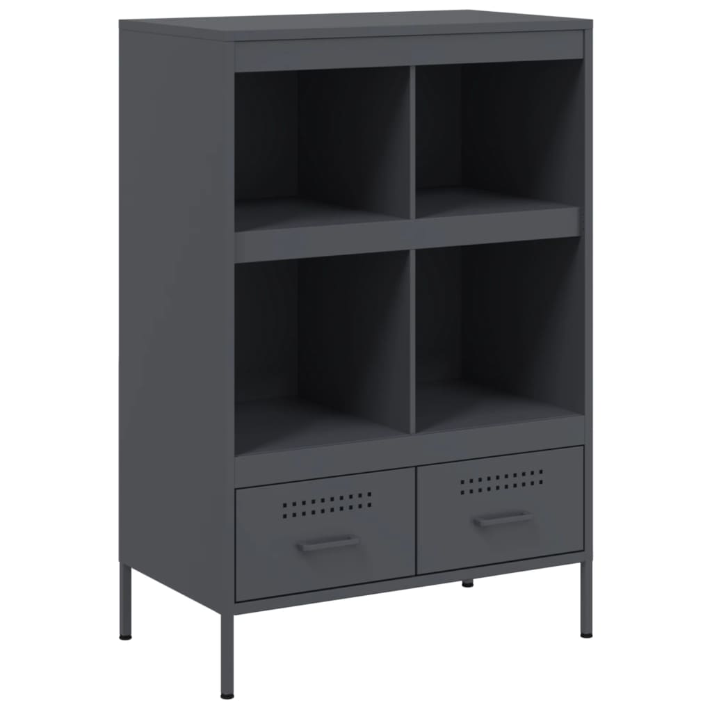 Visoka komoda antracit 68x39x101,5 cm od čelika