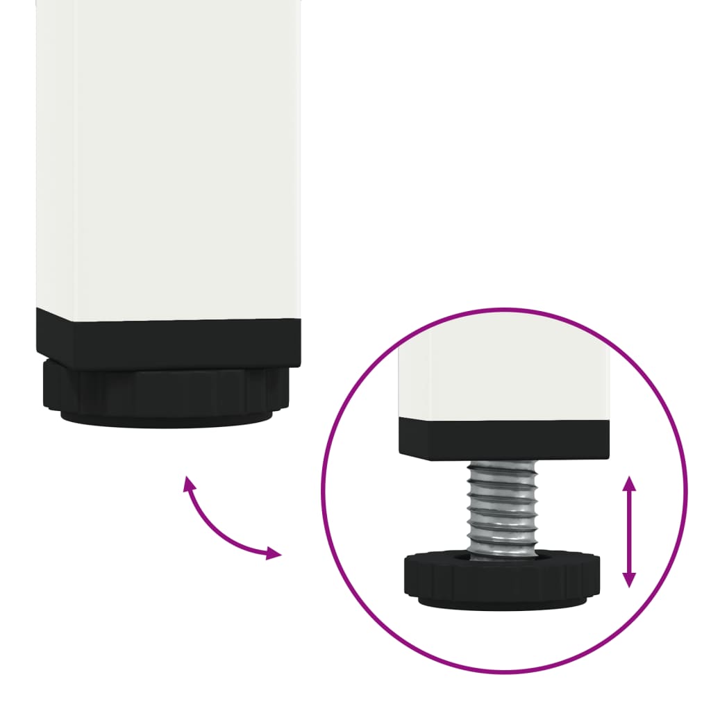 Visoka komoda bijela 68x39x101,5 cm od čelika