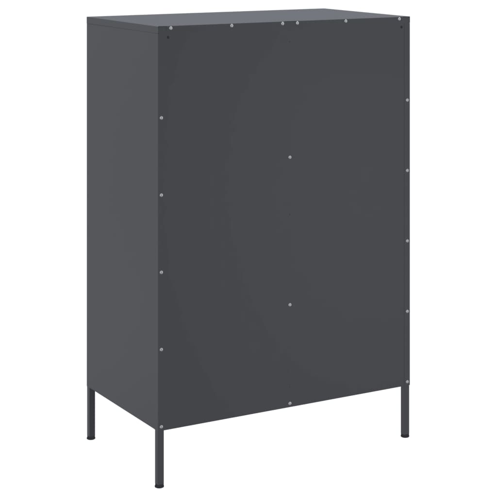 Visoka komoda antracit 68x39x101,5 cm od čelika
