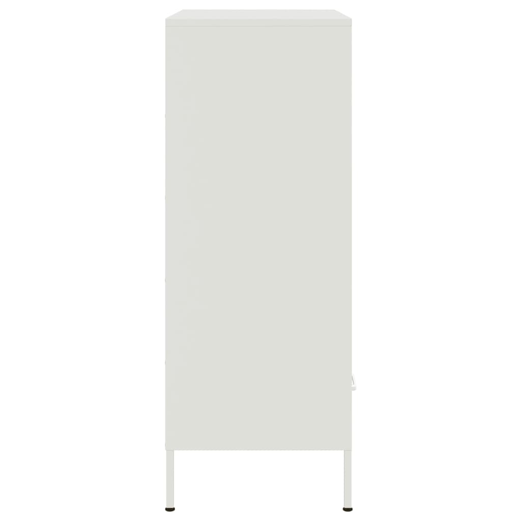 Visoka komoda bijela 68x39x101,5 cm od čelika