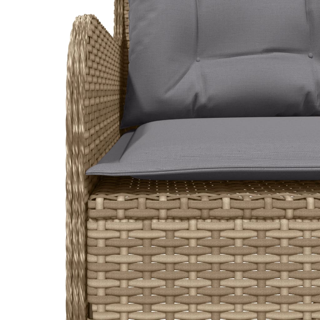 2-dijelni set vrtnih sofa od poliratana s jastucima bež