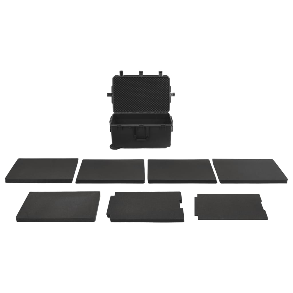 Prijenosni kovčeg crni 79,5x52x39 cm od PP-a