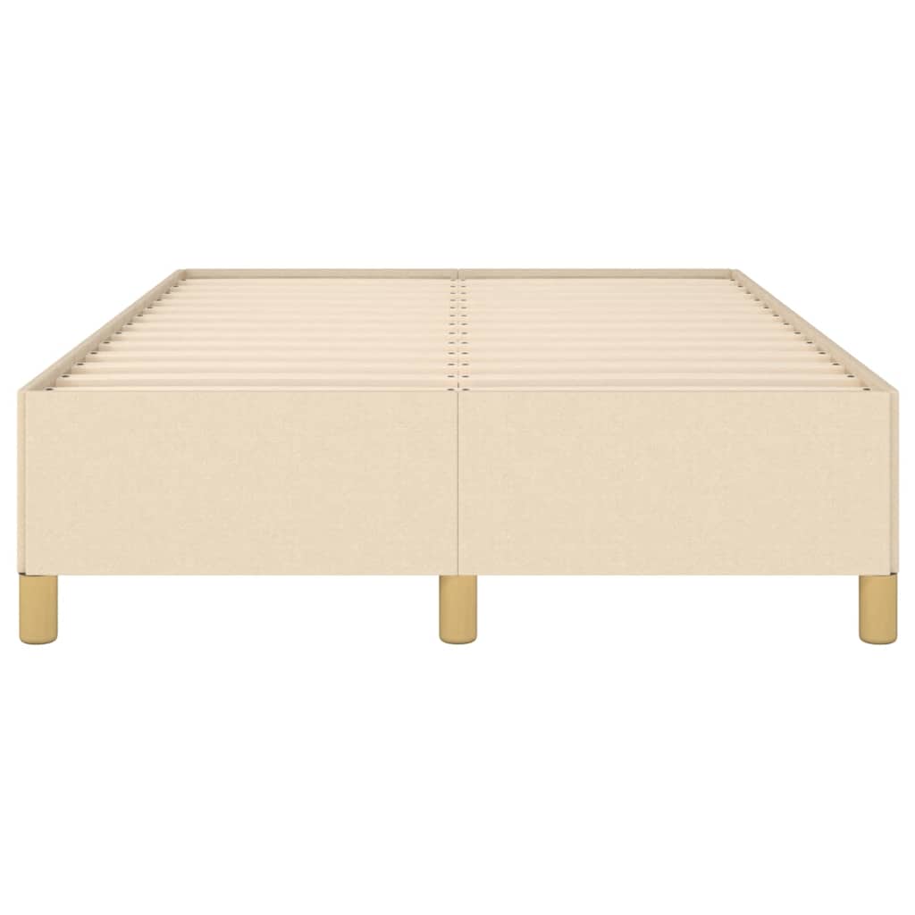 Okvir kreveta bez madraca krem 120x190 cm od tkanine