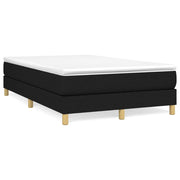 Krevet box spring s madracem crni 120 x 190 cm od tkanine
