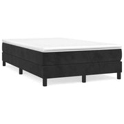 Krevet box spring s madracem crni 120 x 190 cm baršunasti