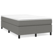 Krevet box spring s madracem tamnosivi 120 x 190 cm tkanina