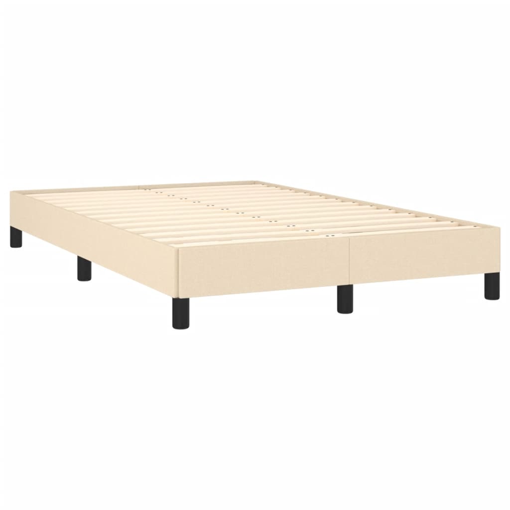 Krevet box spring s madracem krem 120 x 190 cm od tkanine