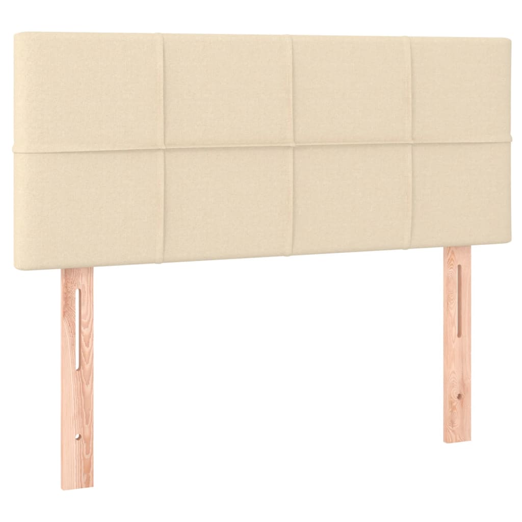 Krevet box spring s madracem krem 120 x 190 cm od tkanine