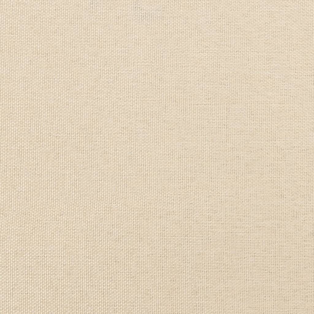 Krevet box spring s madracem krem 120 x 190 cm od tkanine