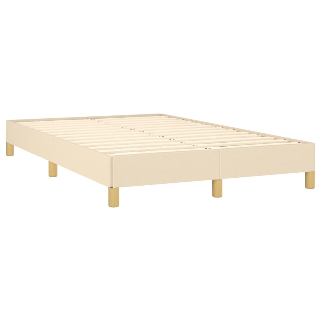 Krevet box spring s madracem krem 120 x 190 cm od tkanine