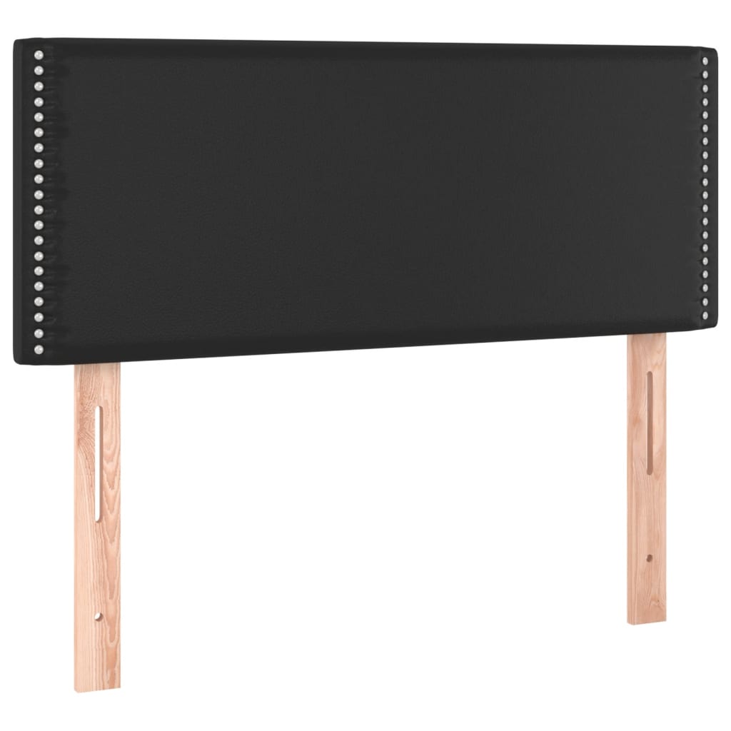 Krevet s oprugama i madracem crni 120x190 cm od umjetne kože