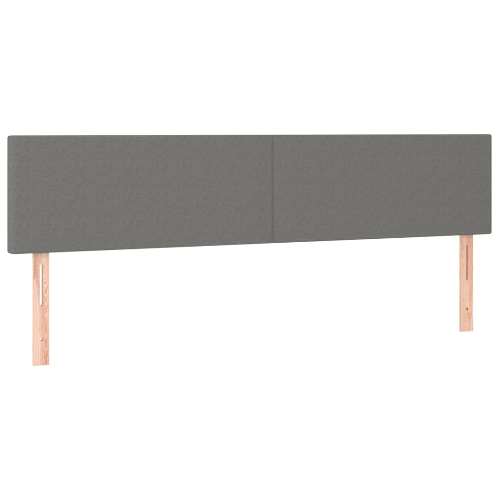 Krevet box spring s madracem tamnosivi 120 x 190 cm tkanina