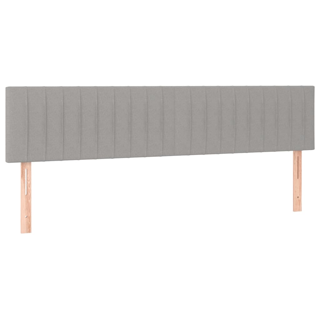 Krevet s oprugama i madracem svjetlosivi 120x190 cm od tkanine