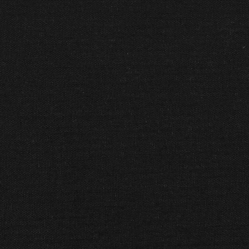 Krevet box spring s madracem crni 120 x 190 cm od tkanine