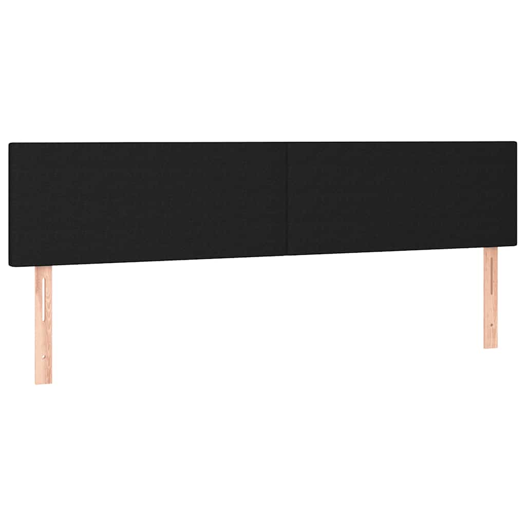 Krevet box spring s madracem crni 120 x 190 cm od tkanine