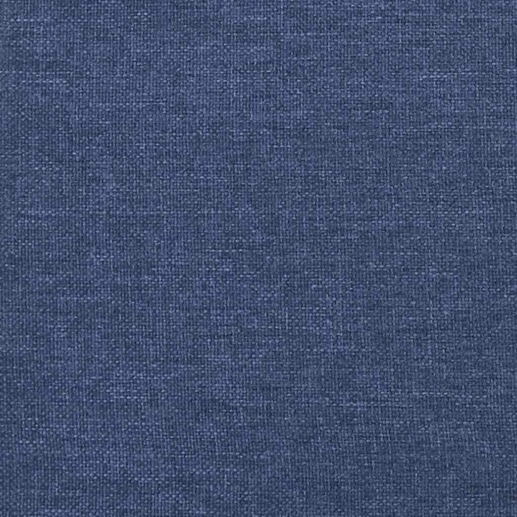 Krevet s oprugama i madracem plavi 120 x 190 cm od tkanine