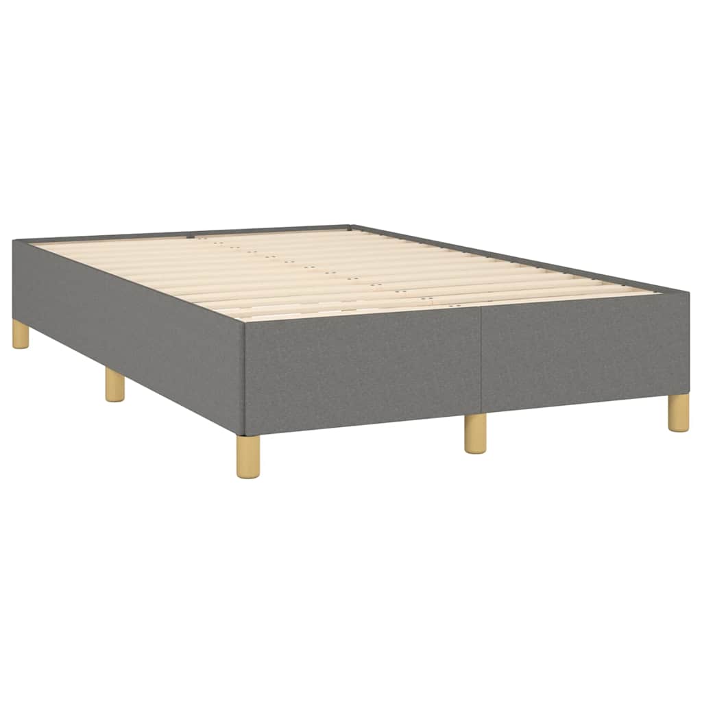 Krevet box spring s madracem tamnosivi 120 x 190 cm tkanina