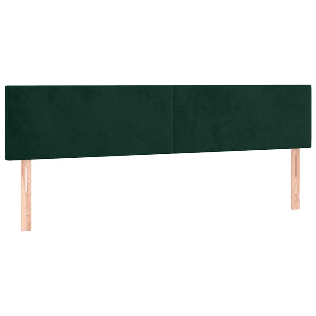 Krevet box spring s madracem tamnozeleni 120x190 cm baršunasti