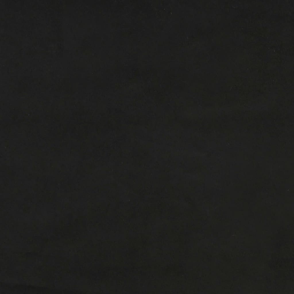 Krevet box spring s madracem crni 120 x 190 cm baršunasti
