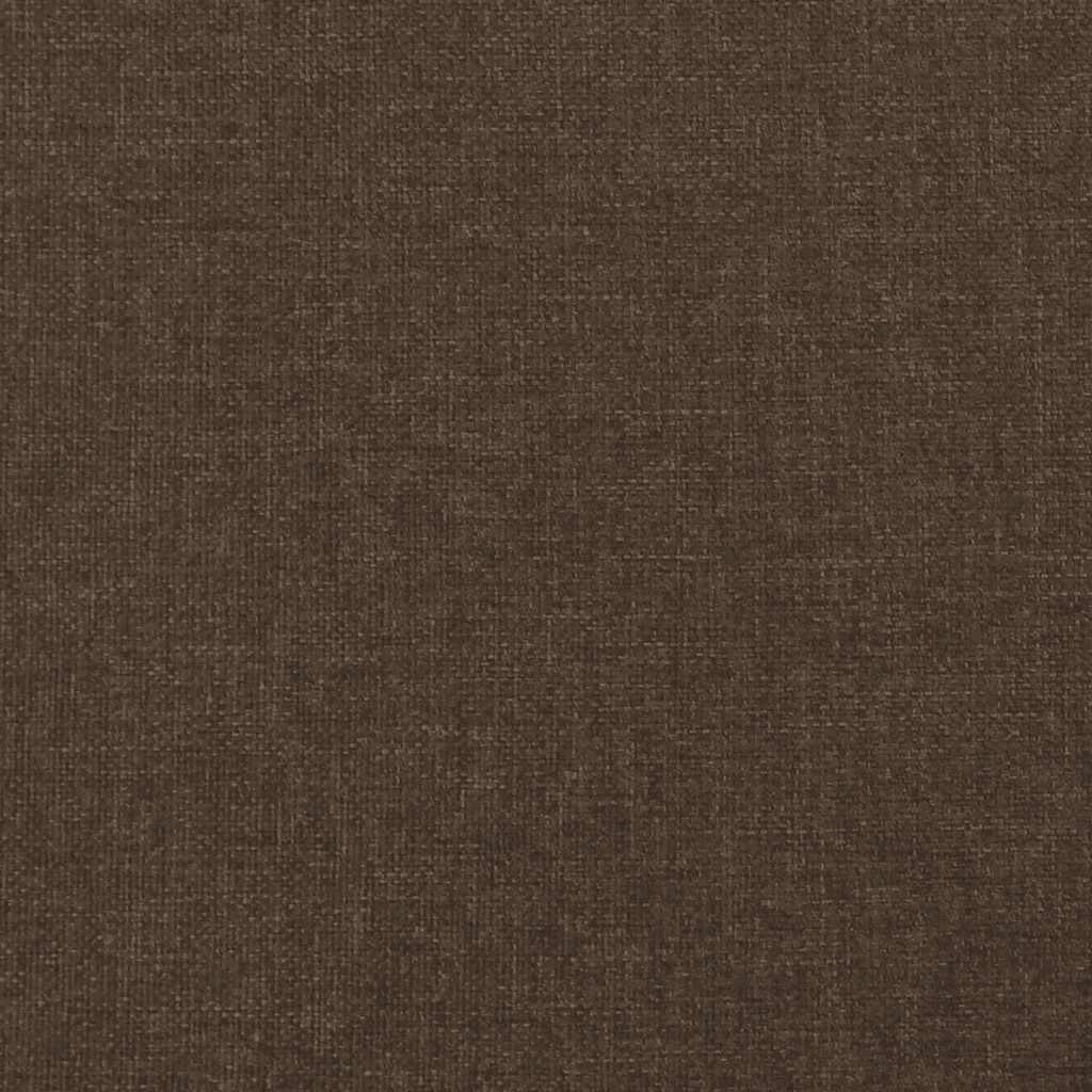 Krevet s oprugama i madracem LED tamnosmeđi 120x190 cm tkanina