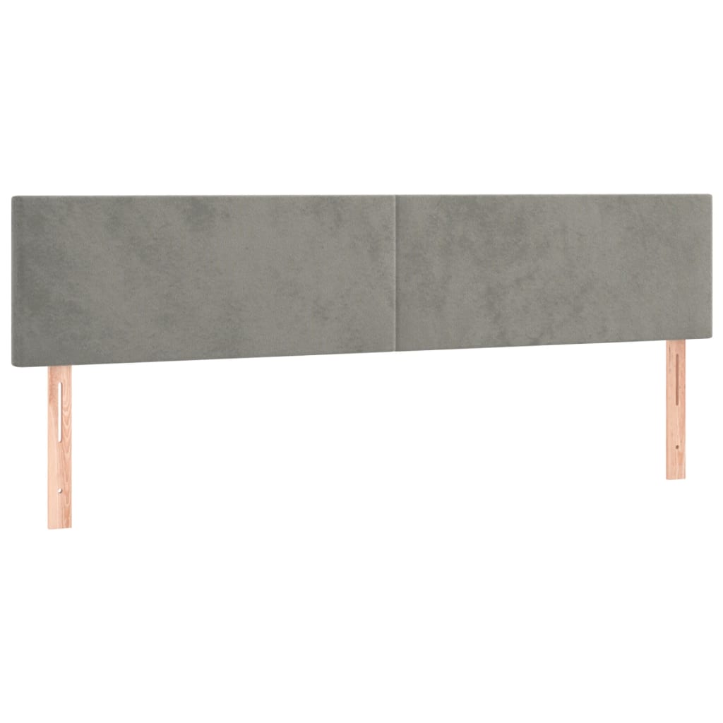 Krevet box spring s madracem LED svjetlosivi 120x190 cm tkanina