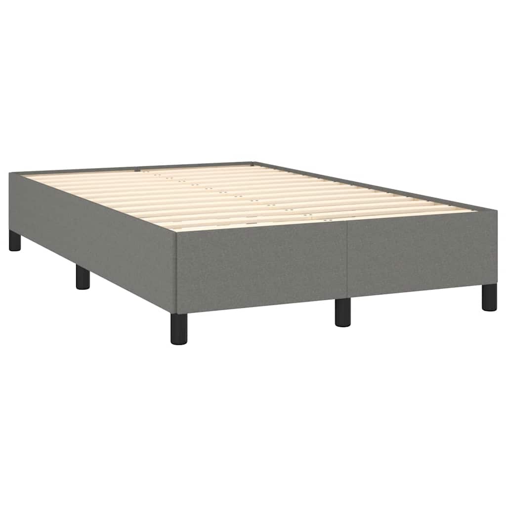 Krevet box spring s madracem tamnosmeđi 120 x 190 cm od tkanine