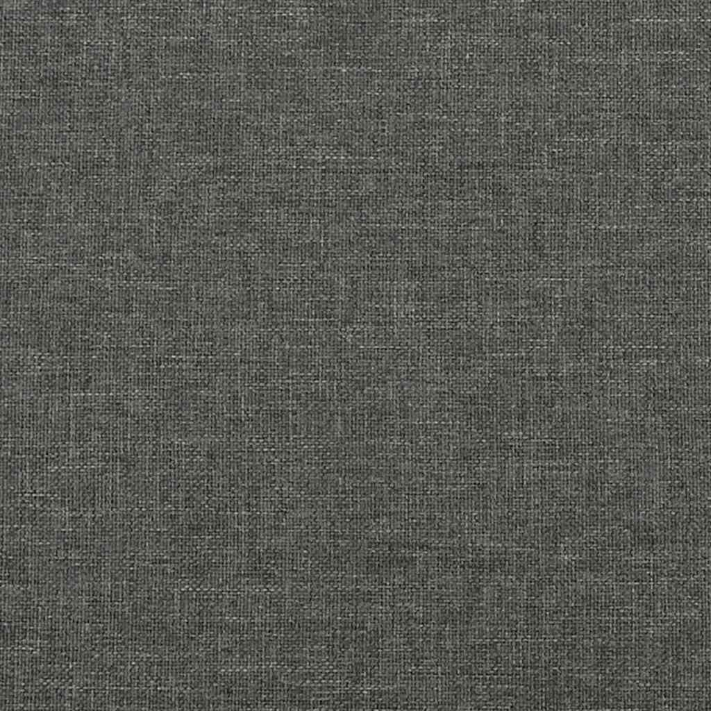 Krevet box spring s madracem tamnosmeđi 120 x 190 cm od tkanine