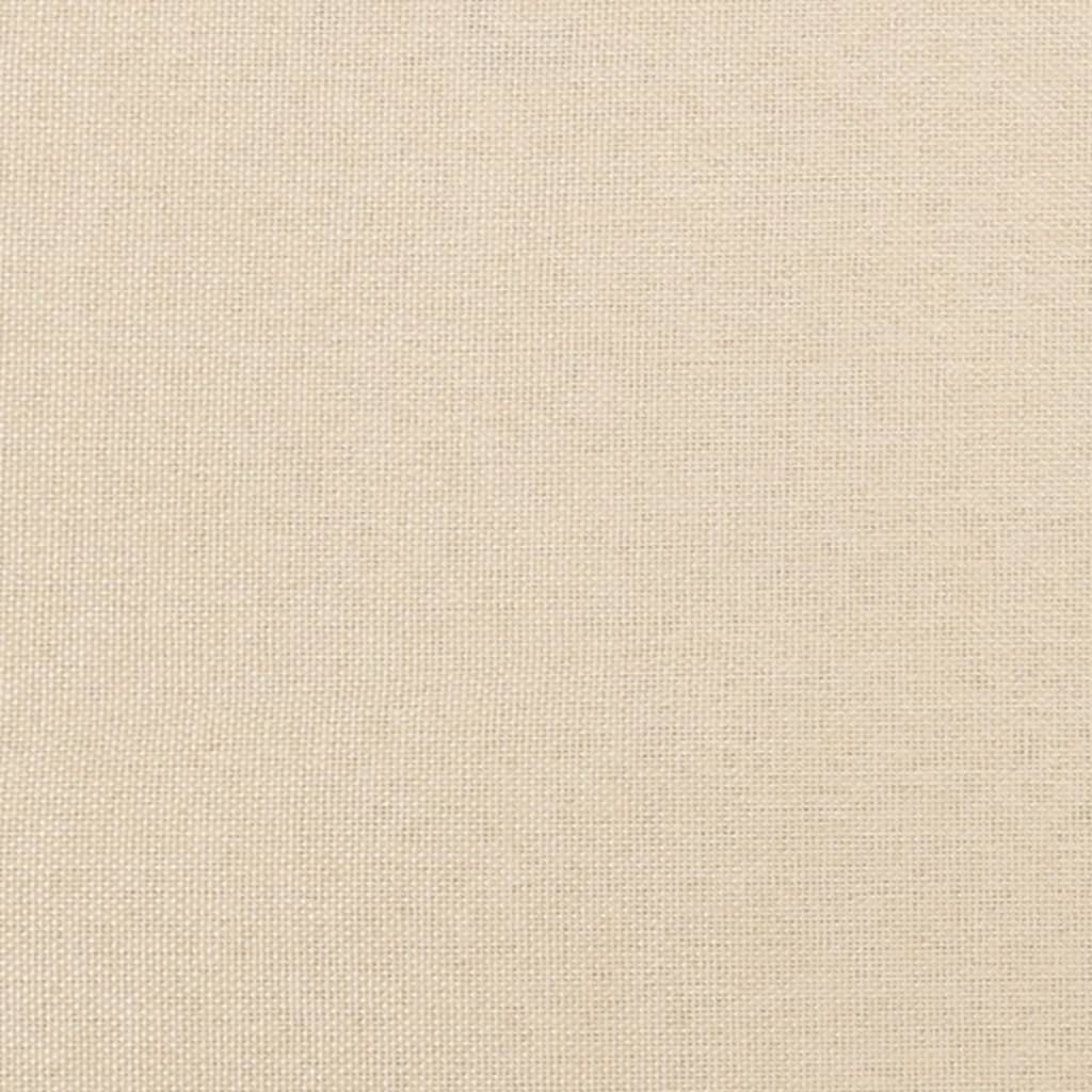 Krevet box spring s madracem krem 120 x 190 cm od tkanine